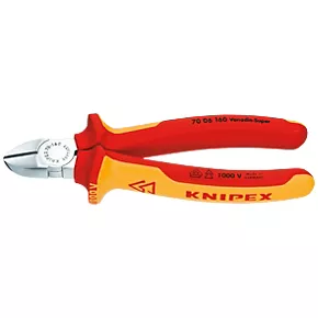 Knipex VDE Diagonal Cutters 6 1/4" (160mm) 2 Knipex VDE Diagonal Cutters 6 1/4" (160mm) - Image 2