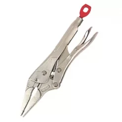 Milwaukee Flat Jaw Long Nose Locking Pliers 9" (230mm)